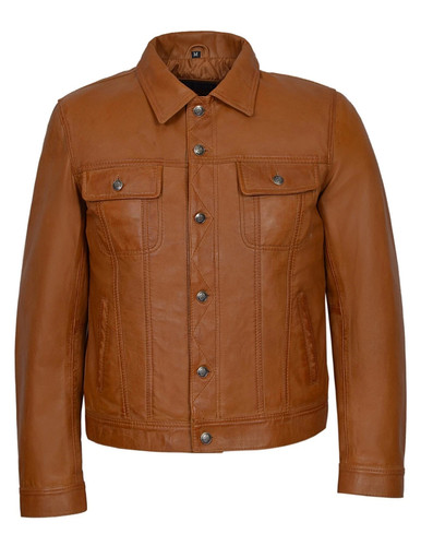 Men trucker lambskin - men's,
