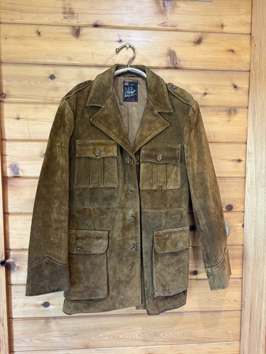 Vintage suede leather - vintage, belted