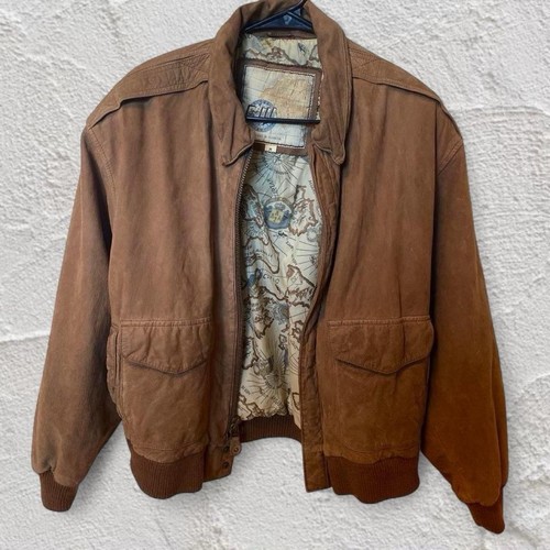 Iii brown leather bomber - g-iii,